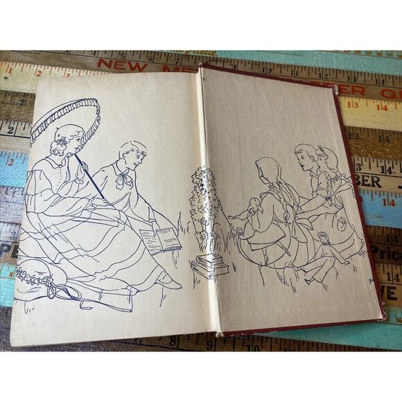 Eight Cousins HC Book Louisa May Alcott VINTAGE 1940 Little Men 1913 - Picture 14 of 16